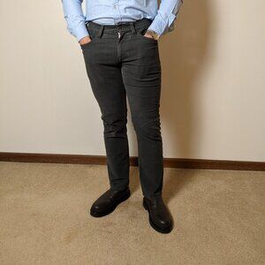 BR - Grey Moleskin 5-Pocket Pants